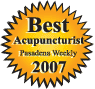 Winner of Best Acupuncturist 2007