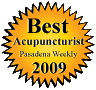 Winner of Best Acupuncturist 2009