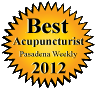 Winner of Best Acupuncturist 2012