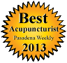 Winner of Best Acupuncturist 2013